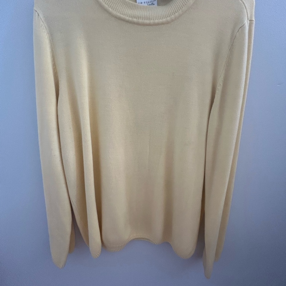 Kim Rogers  Light Yellow Crewneck Sweater